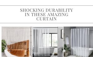 This AmazerBath clear PEVA curtain liners shower fixes that fast. It stays waterproof to keep water inside.