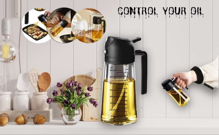 Effortless Cooking Oil in Spray Bottle – Non-Aerosol Glass Sprayer 16oz