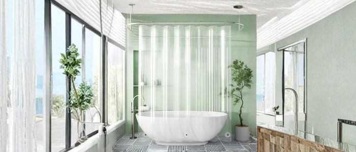 liners shower blow around and stick to your legs in the shower?