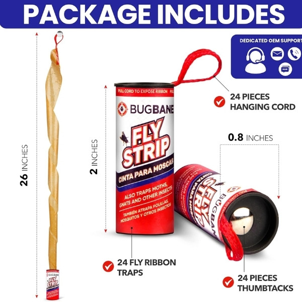 Kitchen, home, garage, or outdoors, where you must take flies, gnats, and flying insects. Traps that are easy hanging flypaper.