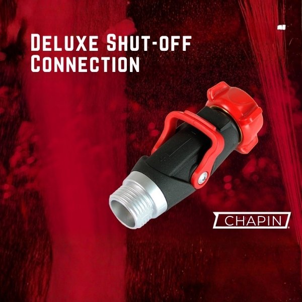 You have a well-built, solid connector that allows you to easily switch on or off water at the very end of your garden hose.