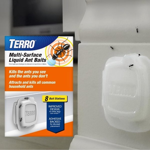 perfect for controlling sweet-food ants in kitchen, bathroom, pantry and on walls, floors or counters.