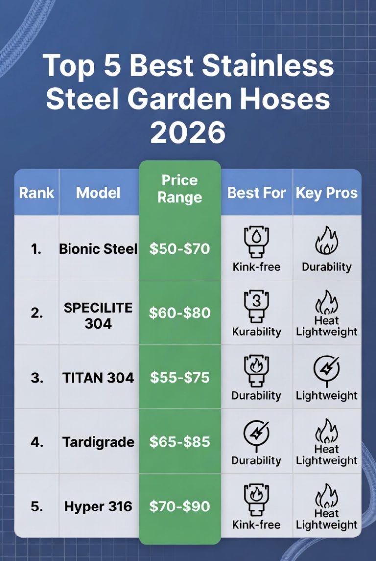 Best Metal Garden Hoses 2026
